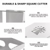 2pcs Stainless Steel Square Cutter for Electrical Box Drywall Outlet