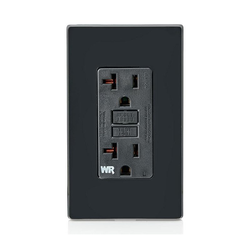 Leviton GFCI Weather-Resistant Outlet, 20 Amp, Self Test, Non Tamper-Resistant