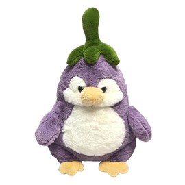 Fuzzleehi Purple Penguin Plush Toy Eggplant-Shaped Penguin Plush Stuffed Animal, Toys Purple Penguin (Size 11” / 17”) (11 inches)