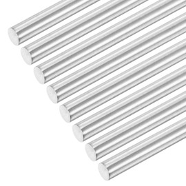 QUARKZMAN Pack of 8 304 Metal Garden Poles, 8 mm x 240 mm Metal Rods for DIY Crafts, Motorcycle, Decoration, Garden