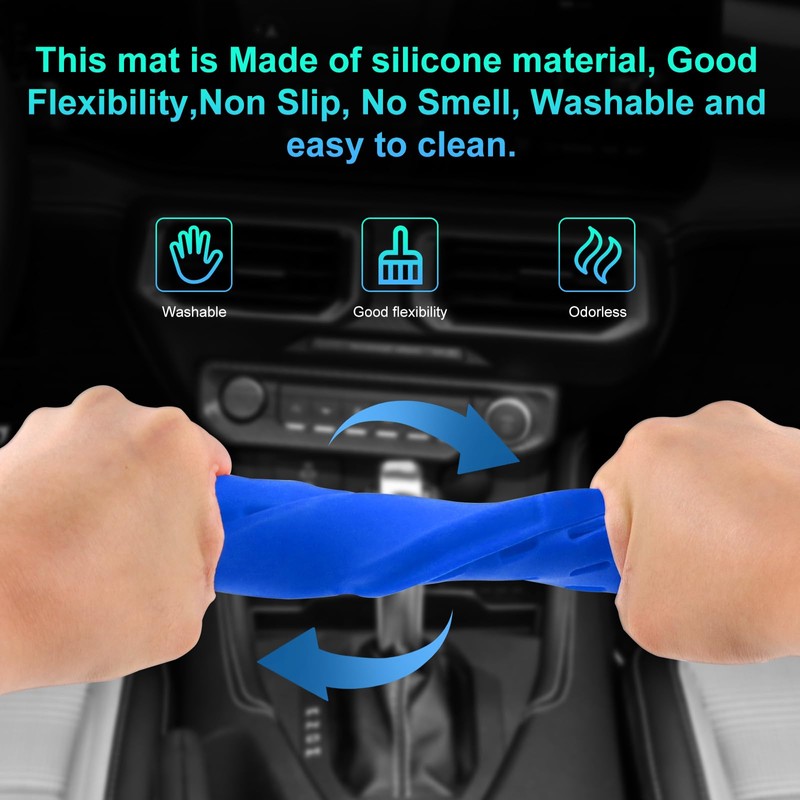 FDAIUN Wireless Charging Protective Pad for Ford Mustang 2024-2025 Silicone