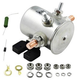 Chuuparts 36V 70 Series Continuous Duty Solenoid Relay Compatible with EZGO Golf Cart TXT Marathon Medalist with Resistor and Diode 4 Terminal SPNO Solenoid 27855G01 11761G1 27855G02 31680G1