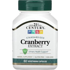 21st Century Cranberry Extract - 60 Vegetarian Capsules, Pack of 3