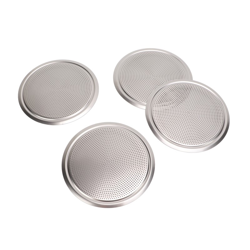 4PCS Door Speaker Grille Cover Round Aluminium Alloy Replacement for