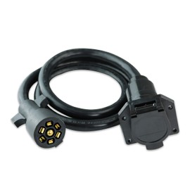 Cable de extensión de remolque de 7 vías de Leisure Cords, cable de extensión XX pies – conector de 7 pines para remolque RV, caravana, quinta rueda a camión o furgoneta, resistente y resistente a la intemperie, 1.2 m