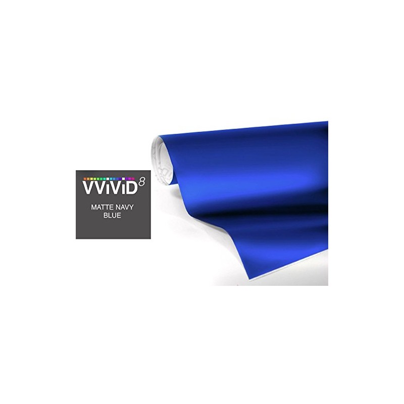 Matte Dark Blue Vinyl Wrap Roll with VViViD XPO Air