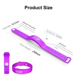 FOGARI Vibration Alarm Clock Memory Clock Vibration Alarm Clock up to 10 Personal Alarms or Pill Reminders per Day (Purple)