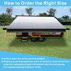 Dulepax RV Awning Fabric Replacement(19'2" Fabric) Heavy Duty 16 oz