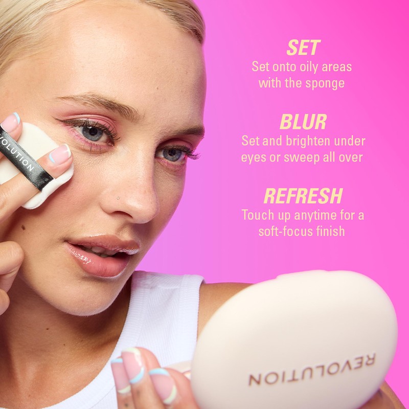 Revolution Powder Pops, Powder Compact, Blurs Skin & Controls Shine,