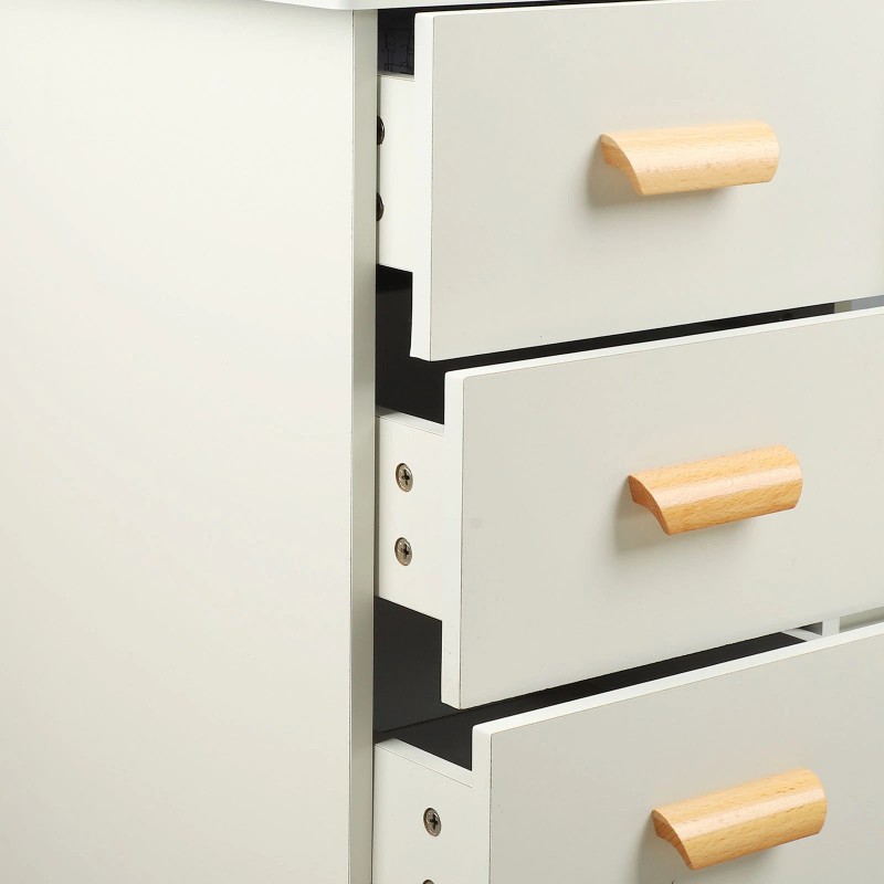 Dressing Table Vanity Table Elegant Lighted Mirror With Drawers Shelves