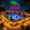 BEISKAFNVSZ TIKI BAR Neon Schild Personalisiert LED Sign USB Leuchtendes