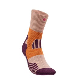 BAUERFEIND Trail Run Mid Cut Socks, Sunrise Peach