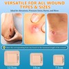 OUJEALEE Silicone Foam Dressing with Border - 5 Pack (5"