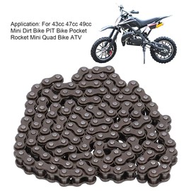 Motorcycle Chain, Reusable 25H 136 Link Drive Chain Convenient Practical with 136 Link Drive Chain for 43cc 47cc 49cc Mini Dirt Bike ATV