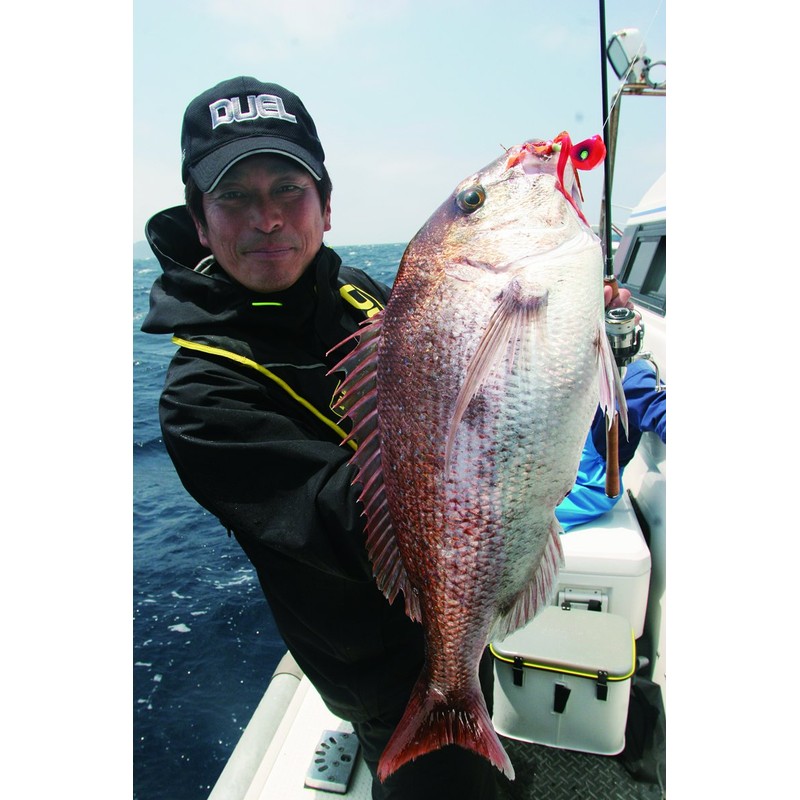 DUEL(デュエル) ルアー タイラバ ソルティー・ラバー スライド 60g OGR F1083-OGR-オレンジレッド 遊動式