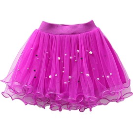Urtrend Falda de tutú para niña pequeña, vestido casual para fiesta de verano, Púrpura, 1T