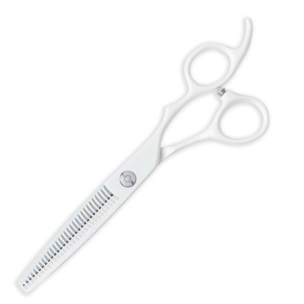 [PF] DEEDS GTZ White Senning (6.0 inches / 25% Skinning Ratio) / Hairdresser Barber Haircut Scissors Scissor Scissors