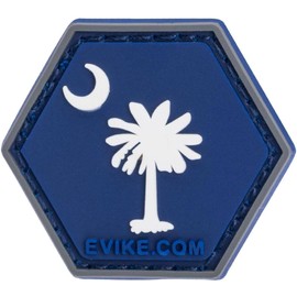 Evike Operator Profile PVC Hex Patch State Flag Series (Model: South Carolina)
