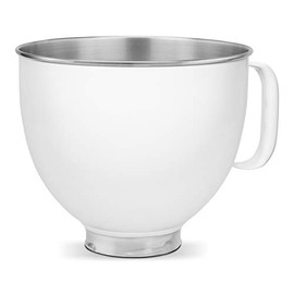 KitchenAid KSM5SSBWH Custom Stand Mixer Bowl, 5 quart, White Painted Stainless Steel