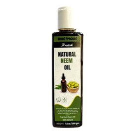 Raslok Pure Natural Neem Oil | Wood Pressed (4, Ounces)