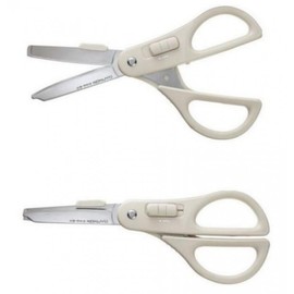 Multi-purpose Scissors & Box Cutter with Safety Cap Two-way 2ea