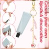 VioraWhite 213 Pcs Lip Gloss Keychain Making Kit 100 Pink