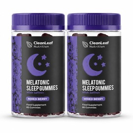 Twin Pack Natural Sleep Support Gummies for Adults - Formula for Restful Nights, Sleep Gummies Promoting Natural Sleep Production, Promotes Healthy Sleep Patterns, 60 Count