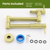 Upside Down Pot Filler Wall Mount Folding Stretchable Kitchen Restaurant