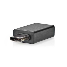 NEDIS USB Adapter | USB 3.2 Gen 1 | USB-C™ Male | USB-A Female | 5 Gbps | OTG | Nickel-Plated | Black