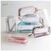 Raymay Fujii KPF9021GM Kept Pencil Case, Clear Pen Pouch, Grayish