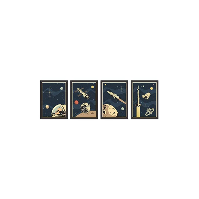 the lazy panda card company Space Poster Set - 8