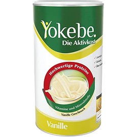 Yokebe Yokebe - Die Aktivkost - Vanille - Di?tshake zur Gewichtsabnahme - glutenfrei, laktosefrei und vegetarisch - Di?t-Drink mit Proteinen - 500 g = 12 Portionen