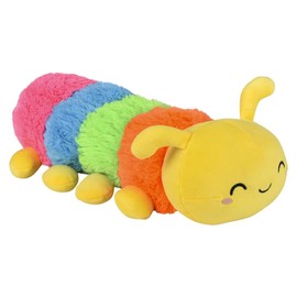 Forest & Twelfth 17.5" Caterpillar Toy Stuffed Caterpillar Plush Toys, Soft and Cuddly Hungry Caterpillar Toy for Kids, Cute Decoration for Kid's Bedroom, Nursery, or Play Area (Yellow)