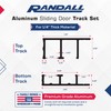 1/4" Aluminum Sliding Door Track (4 FT Long)