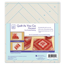 June Tailor Quilt as You Go Placemat, Multi-Colour, 24.38 x 28.95 x 8.38 cm