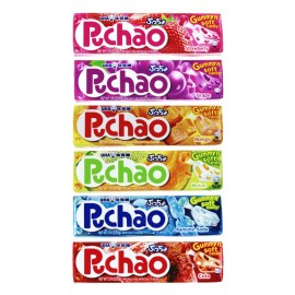 UHA Puchao Chewy Candy1.76oz Strawberry Cola Ramune Soda Grape Melon Mango Japan - Strawberry