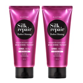 Elastin Silk Repair Perfect Shining Gold Silk Treatment, 300ml, 2 pieces / 엘라스틴 실크리페어 퍼펙트 샤이닝 골드실크 트리트먼트, 300ml, 2개