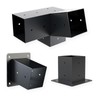 3 Piece Slanted Roof Pergola Bracket Set for 4x4 Posts,