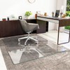 [Tempered Glass] 46" x 55" Glass Chair Mat, Heavy Duty