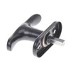 Aqbau® Window Handle Metal (Black) Window Olive Painted Balcony Door