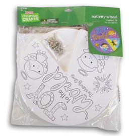 Nativity Story Wheel Craft Kit for Classrooms, Christmas, VBS, and More - 24 Count