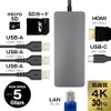 Tama Electronics Industrial USB Hub, USB 3.1 Gen1, Type-C Connection,