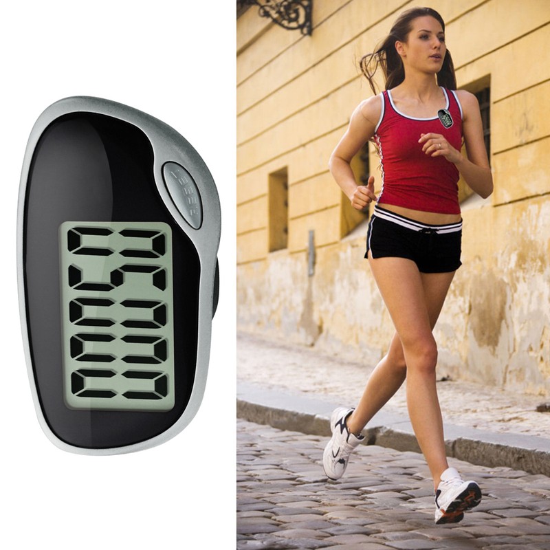 Walking Step Counter 3D Digital Accurate Step Counter with LCD