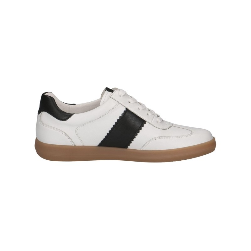 CAPRICE Women's 9-23705-44 Trainers, white black, 42 EU