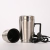 Car Heating Cup Large Capacity Leakage Proof Safe Stainless Steel