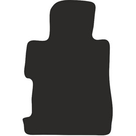 Wielganizator Black Fit Driver's Mat, Fits: Honda Civic VIII 4D Sedan (2006-2011) Floor Mat Driver's Side Velour Car Mats