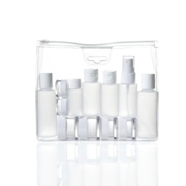 Conair Travel Smart 13 Piece Clear Toiletry Bottle Set with TSA Approved Pouch