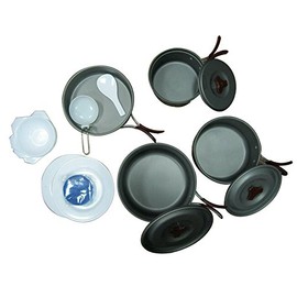 Treewalker Camping and Picnic Aluminum Pot and Pan Dining Set