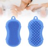 Silicone Bath Brush Men Women Soft Double Sided Exfoliating Massage