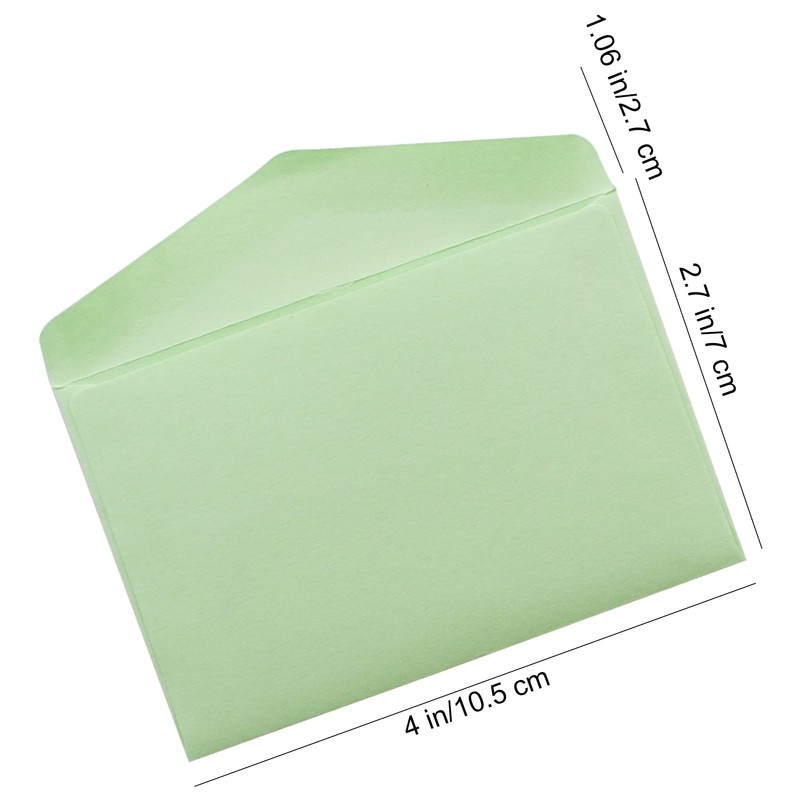 VANRA 封筒 横型 ミニサイズ 名刺封筒 メッセージカード用封筒 封筒セット お礼状用 15色 150枚セット
